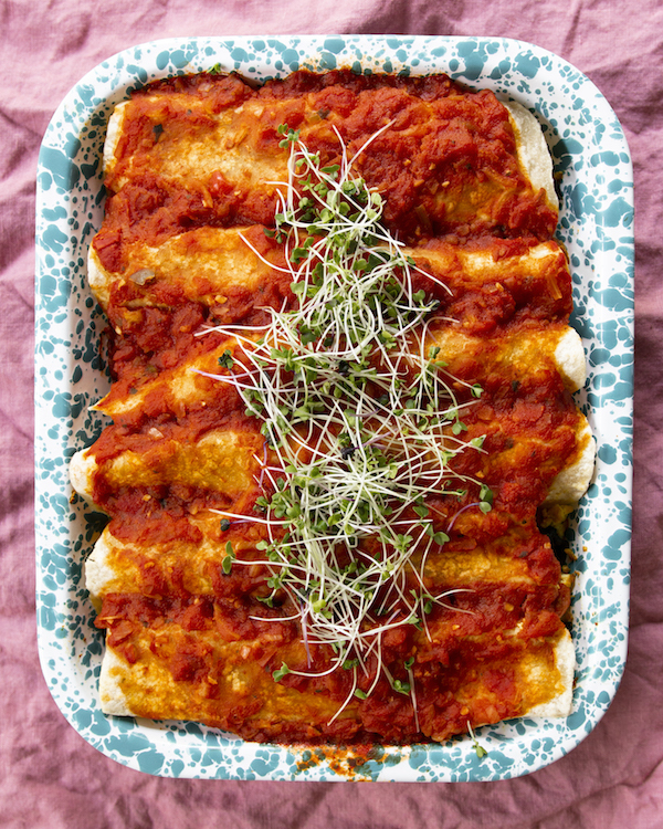 vegan breakfast enchiladas | @sweetpotatosoul