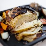 Whole Roasted Cabbage “Turkey” {RECIPE + VIDEO}