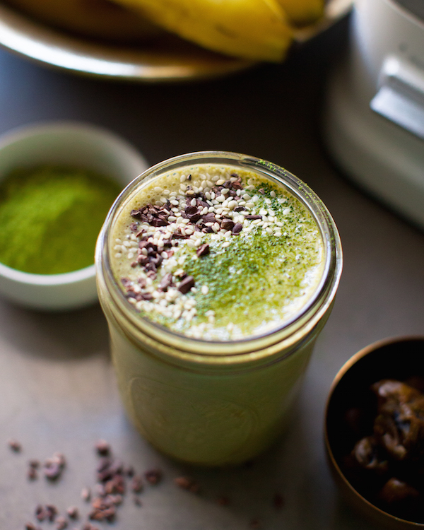 MATCHA LATTE WITH BANANA 