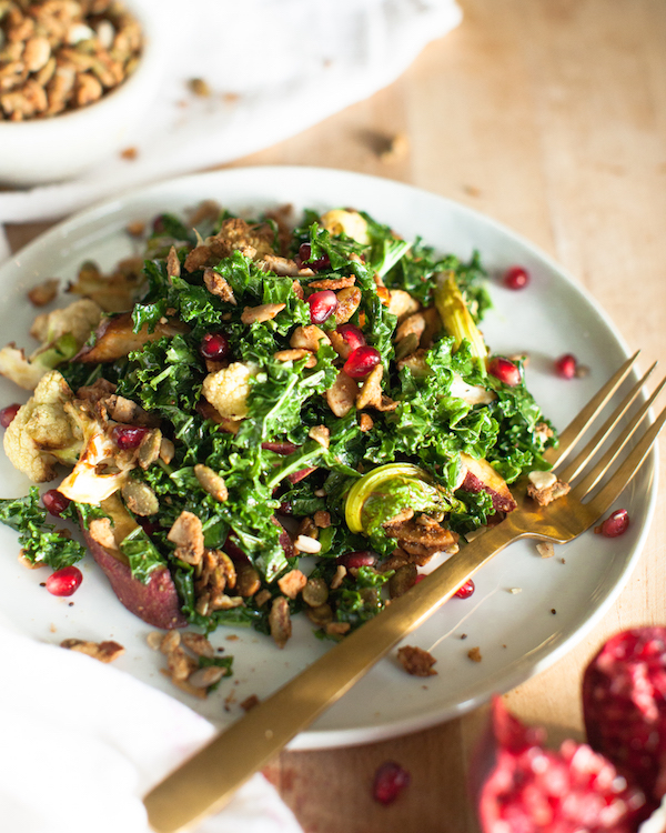 Winter Kale Salad 3 » Healthy Vegetarian Recipes