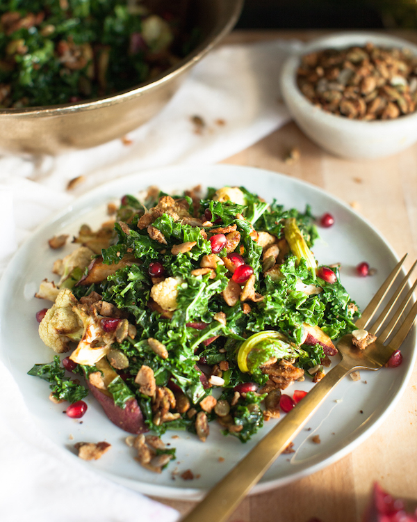 Winter Kale Salad 5 » Healthy Vegetarian Recipes