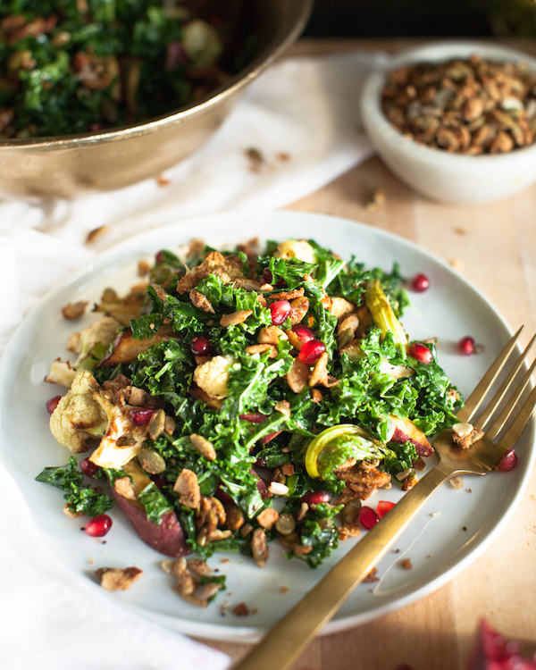 Winter Kale Salad - Sweet Potato Soul