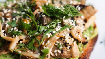 Mushroom Avocado Toast
