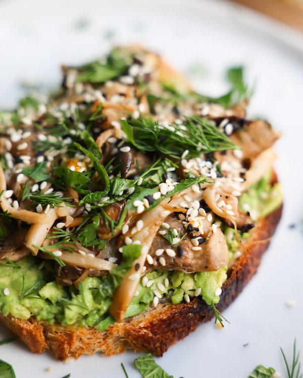 Mushroom Avocado Toast 