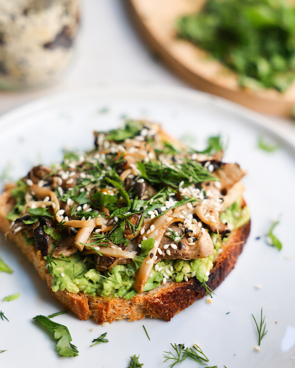 Mushroom Avocado Toast 