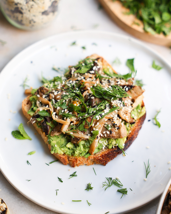 Mushroom Avocado Toast 