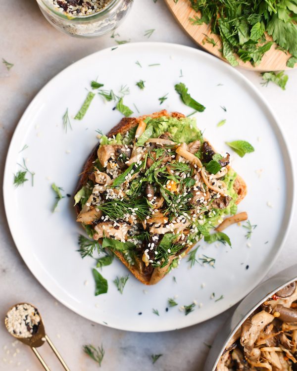 Mushroom Avocado Toast