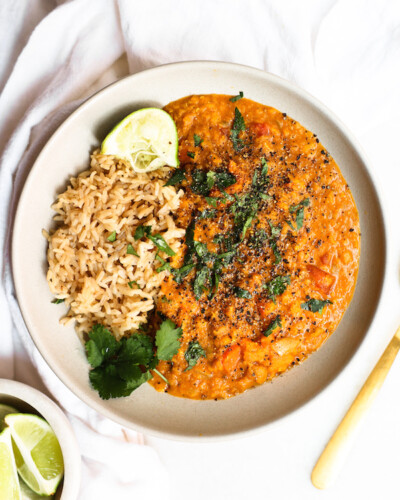 Sweet Potato Red Lentil Curry {Instant Pot option} by Sweet Potato Soul