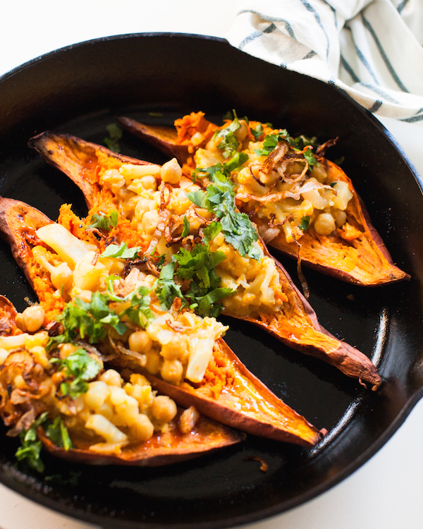 Easy stuffed sweet potatoes