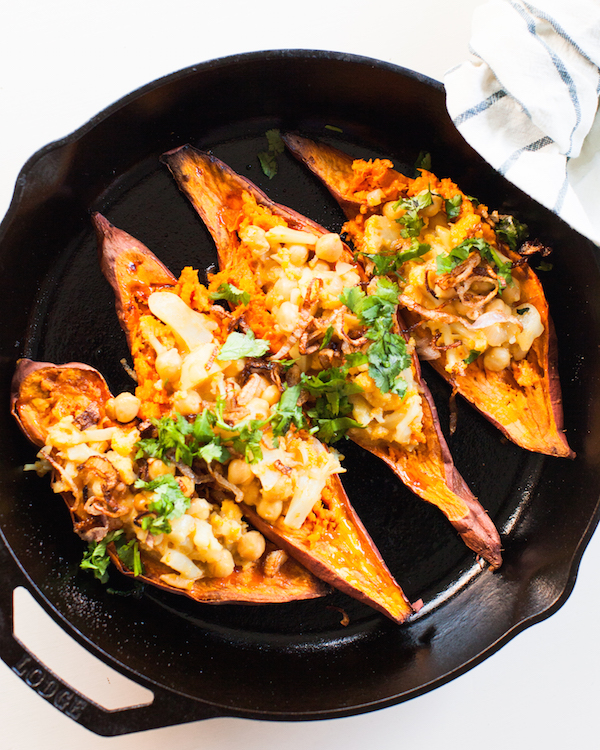 Easy stuffed sweet potatoes