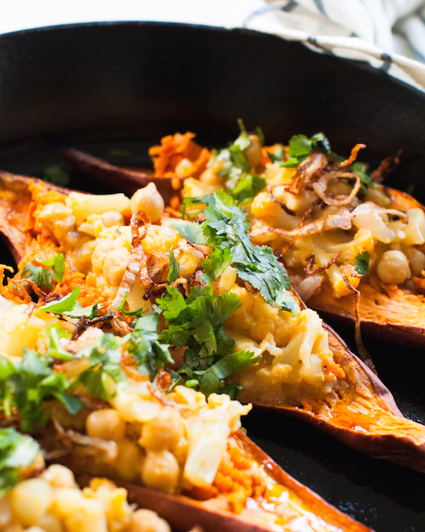 Easy stuffed sweet potatoes