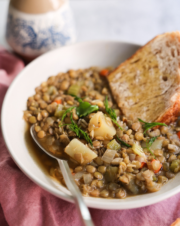 Vegan lentil soup