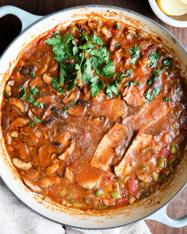 Vegan Mushroom Étouffée