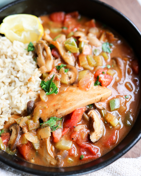 Vegan Mushroom Étouffée