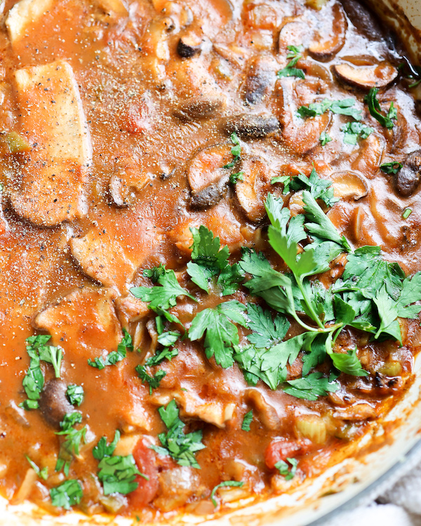 Vegan Mushroom Étouffée