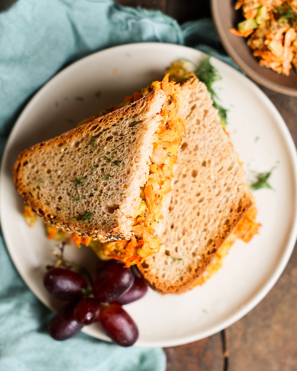 Carrot Chickpea Tuna Melt