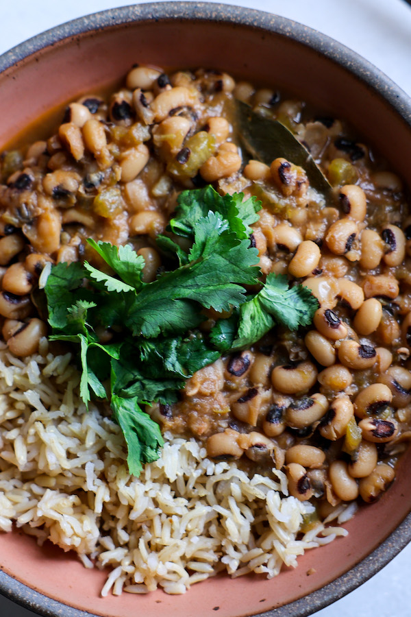 Authentic Vegan Black Eyed Peas