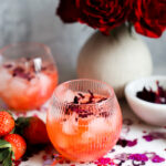 Strawberry Rose Bramble Gin Cocktail