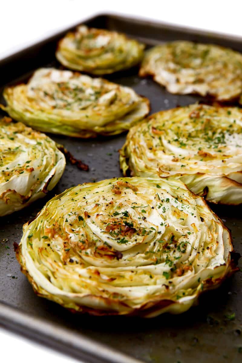 Roasted Cabbage Steaks vegan St. Patrick's Day recipes