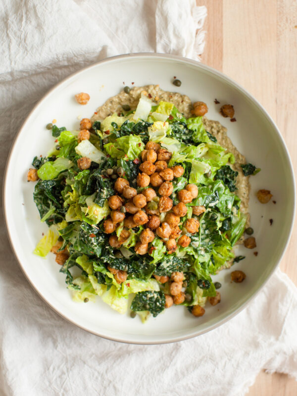 overhead caesar salad