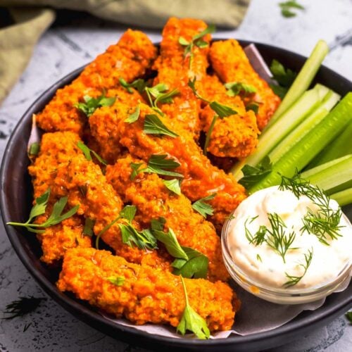 Vegan Vegan Buffalo Wings –– Sweet Potato Soul