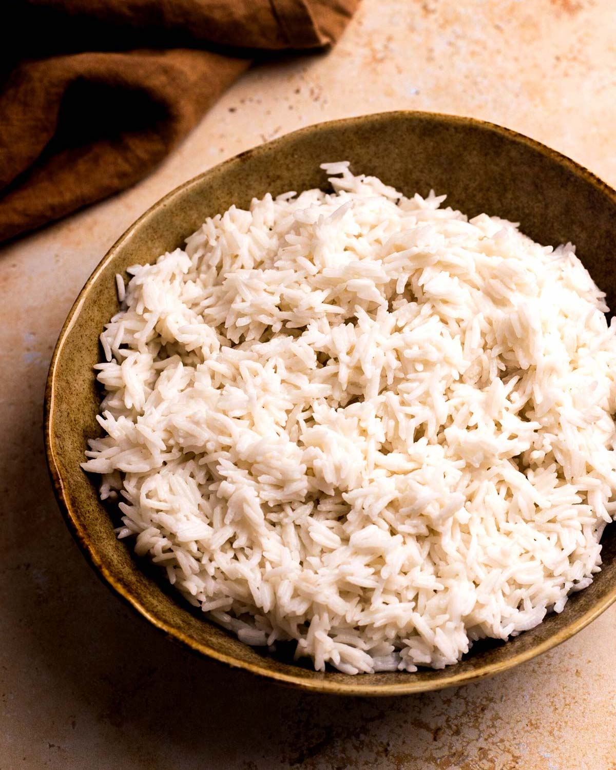 coconut jasmine rice in a bowl