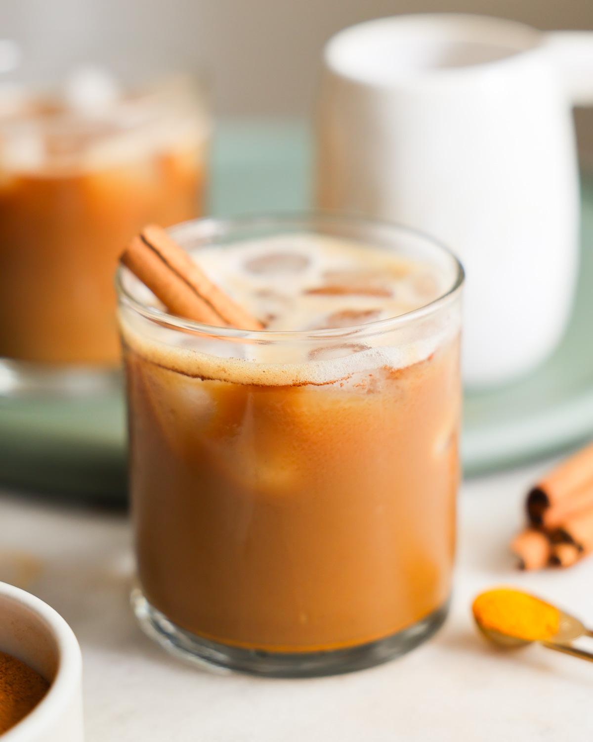 Oat Milk Shaken Espresso in glass