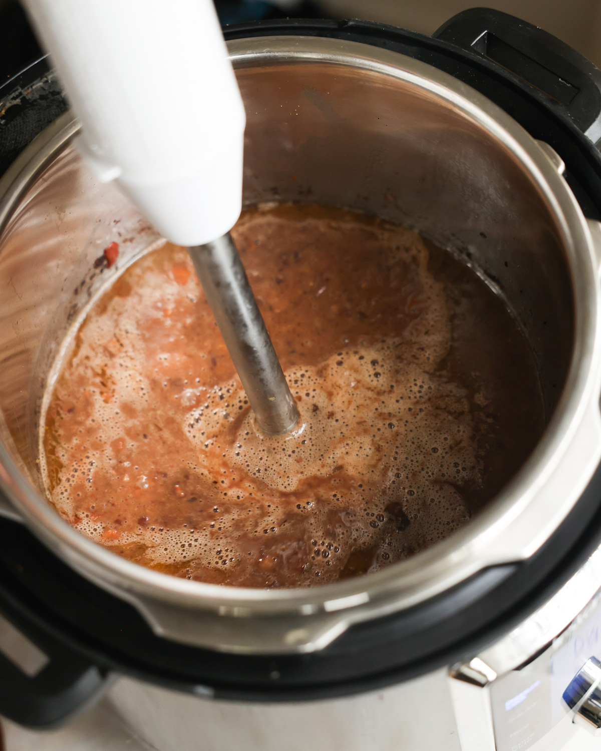 immersion blender in soup