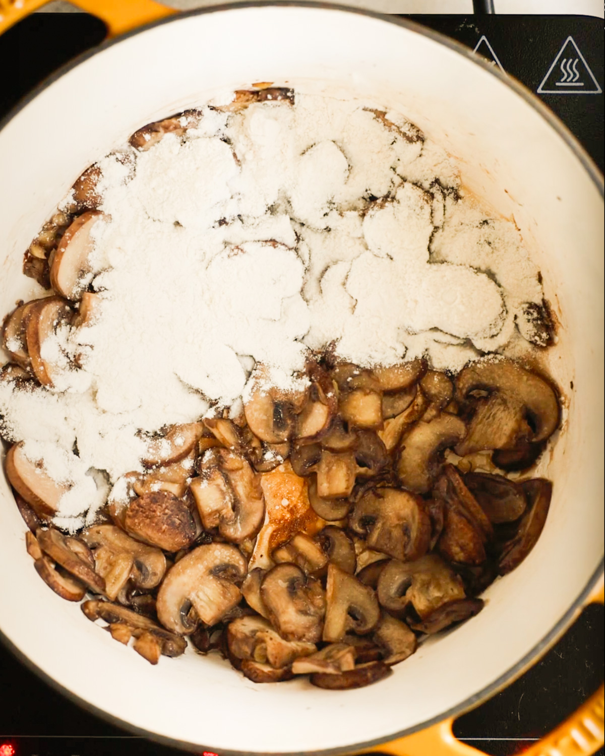 flour added to roux