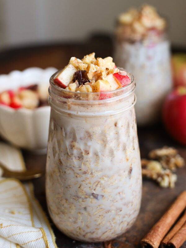 overnight oats in jar