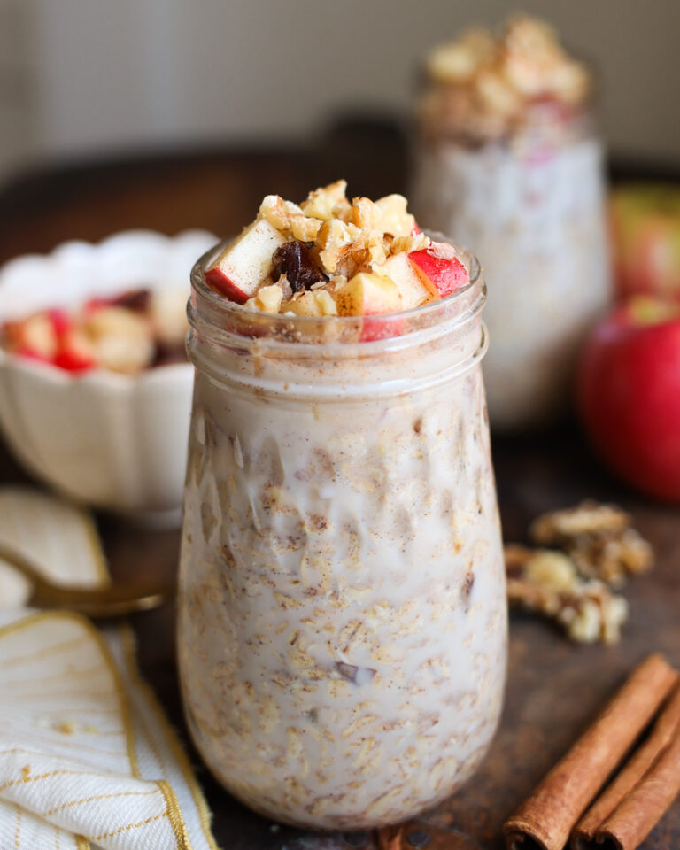 overnight oats in jar