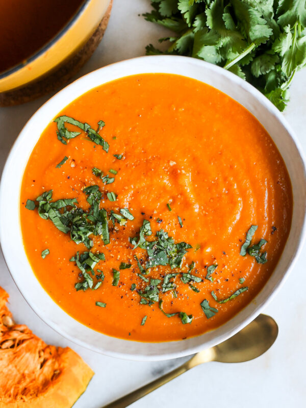 creamy kabocha squash soup