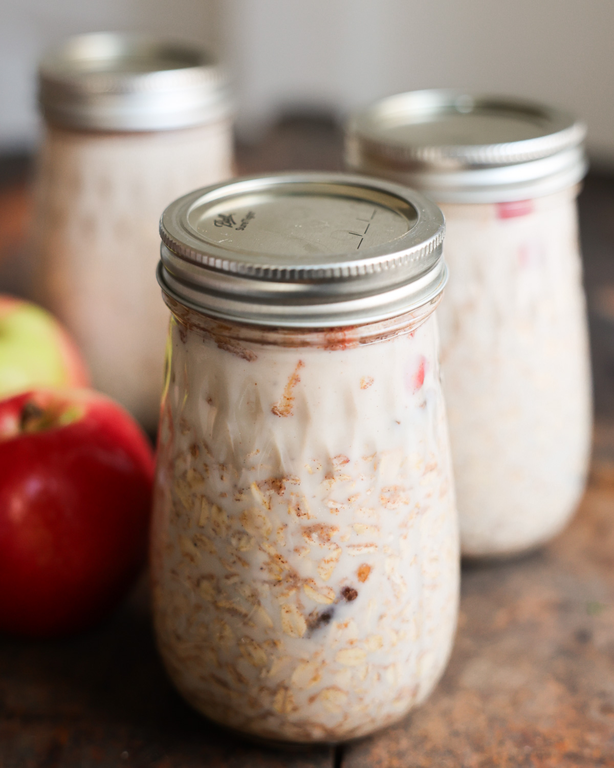 jars of overnight oats