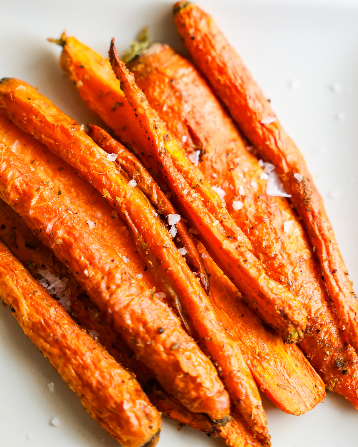 air fryer carrots close up