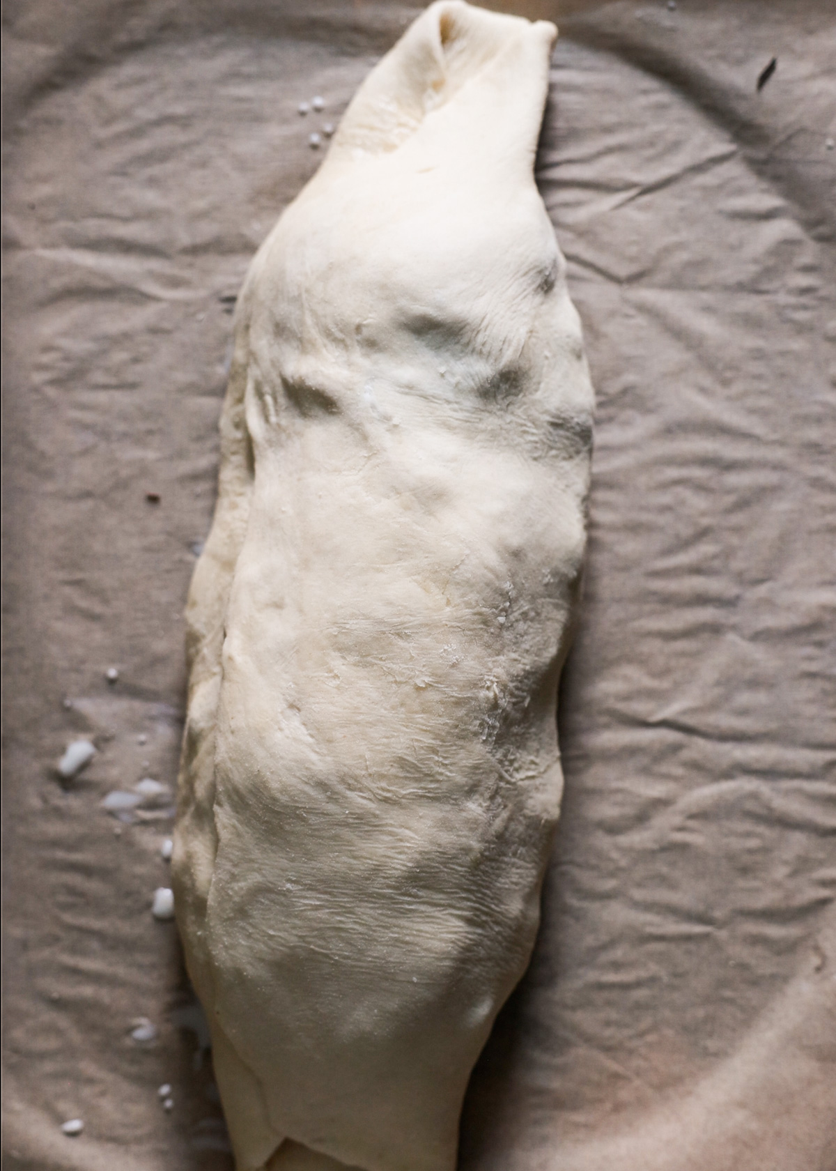 The Mushroom Wellington before the pastry has been folded under for baking.