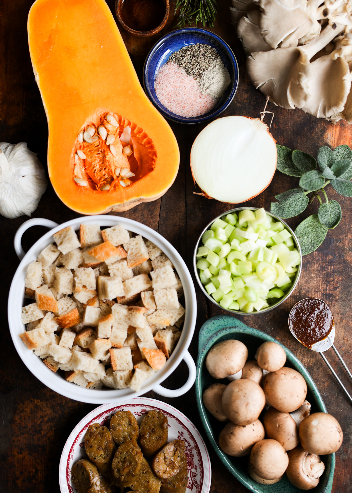 overhead sourdough stuffing