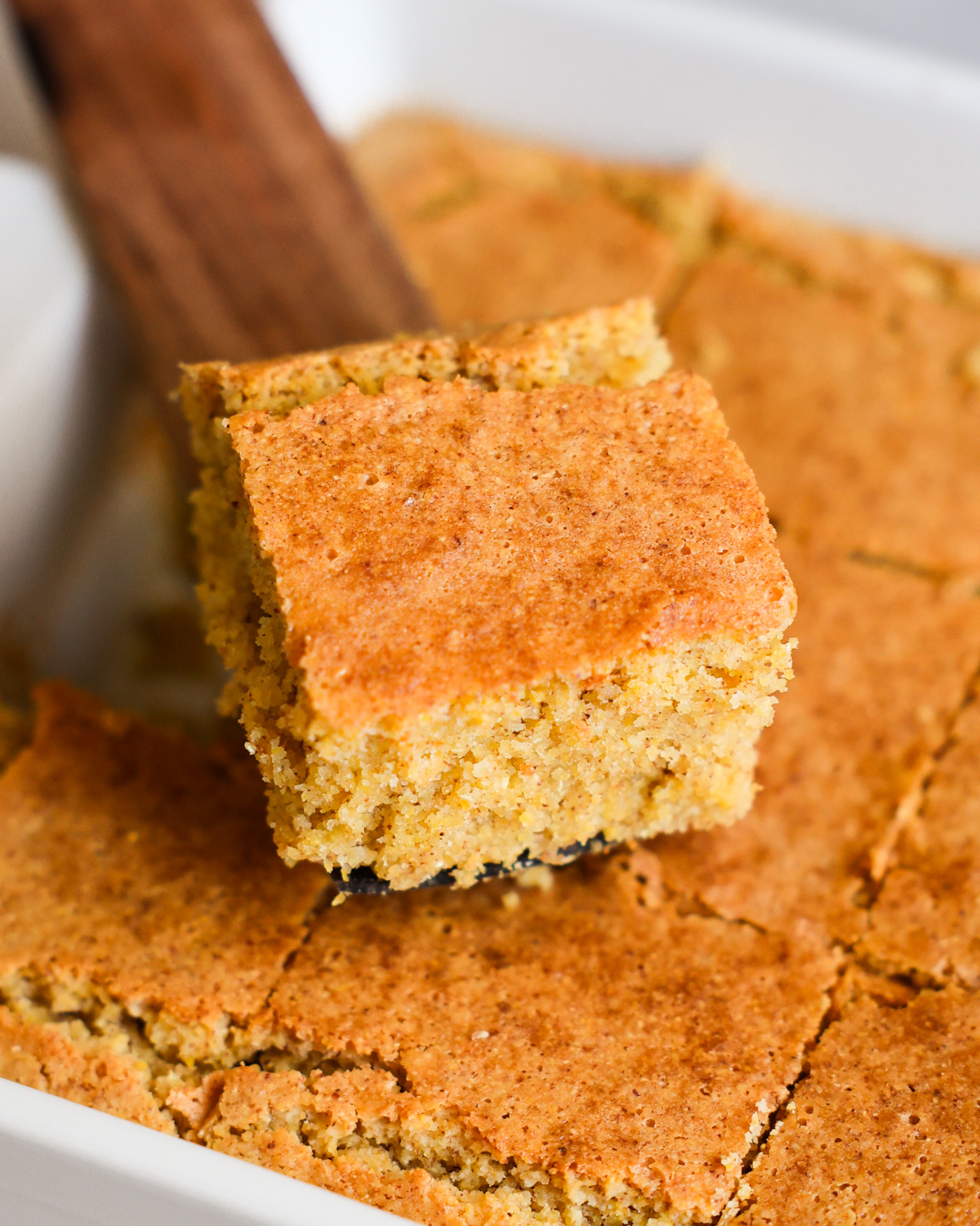 slice of vegan cornbread