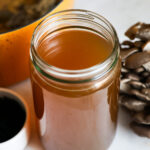 mushroom stock in jar