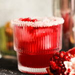 pomegranate margarita in glass