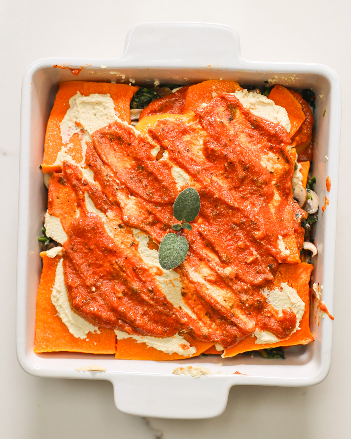 layered butternut squash lasagna 