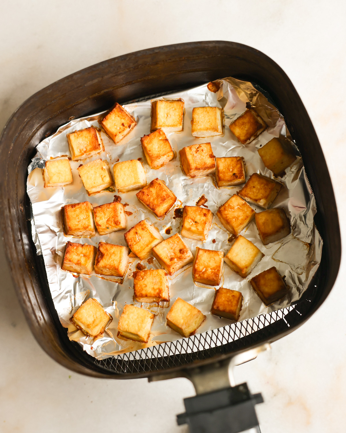 overhead air fried tofu