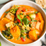bowl of thai pumpkin curry
