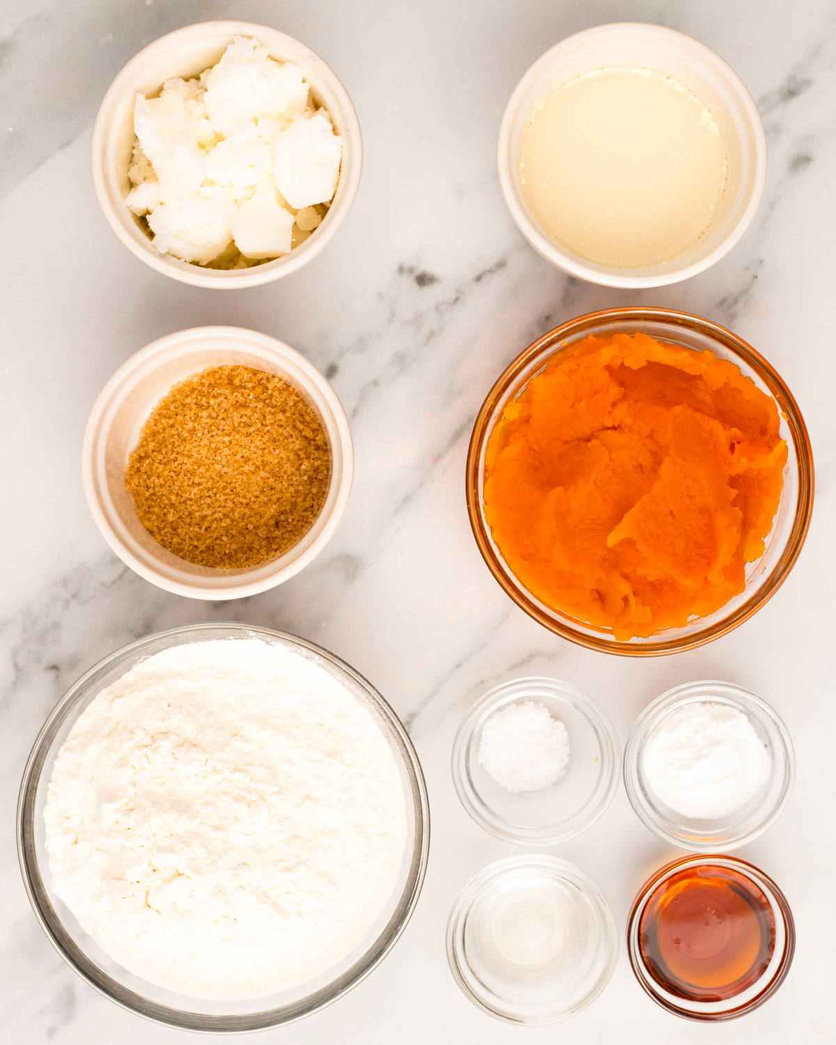 overhead of ingredients