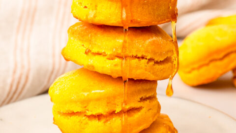 stack of sweet potato biscuits