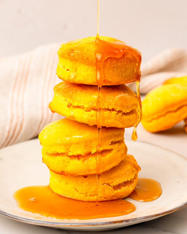 stack of sweet potato biscuits