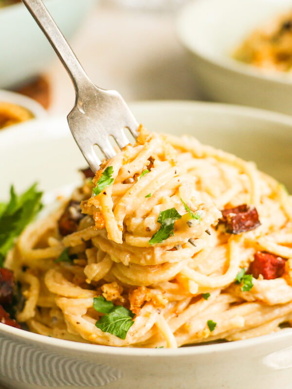 forkful Vegan Carbonara