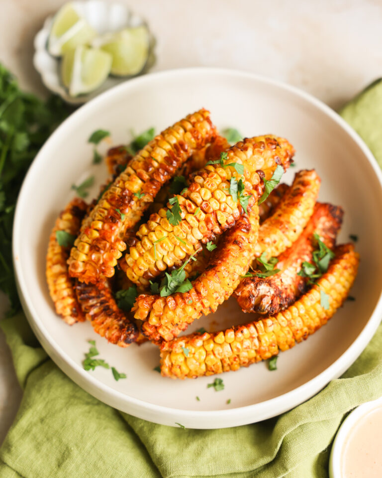overhead corn ribs on plate