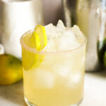 Agave margarita on table.