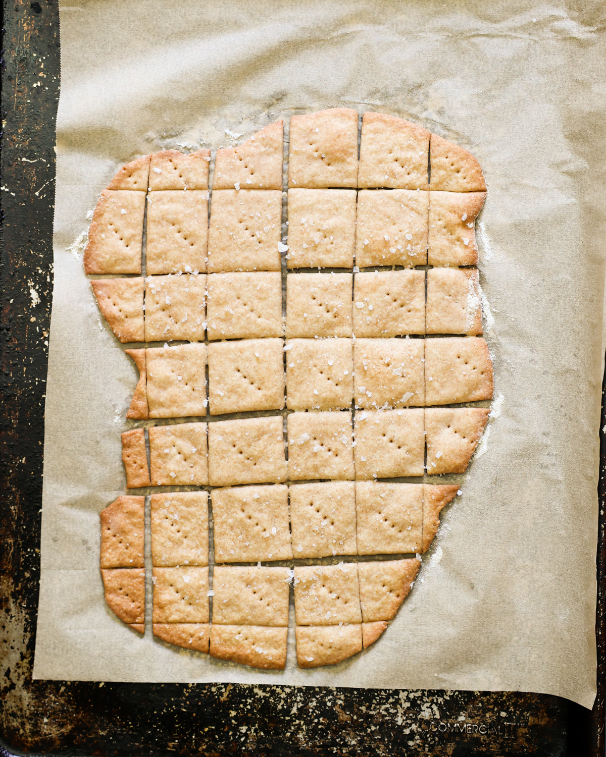 overhead baked crackers