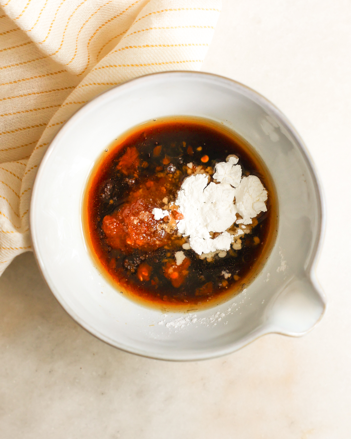 sauce ingredients in bowl